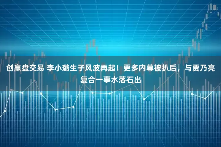 创赢盘交易 李小璐生子风波再起！更多内幕被扒后，与贾乃亮复合一事水落石出